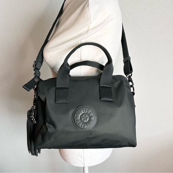 Kipling Bina M Small Nylon Crossbody Handbag Misty Olive - Picture 5 of 8